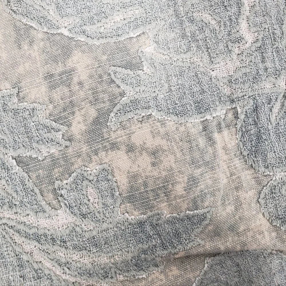 Pottery Barn Blue Cotton Tapestry Pillow Sham 24
